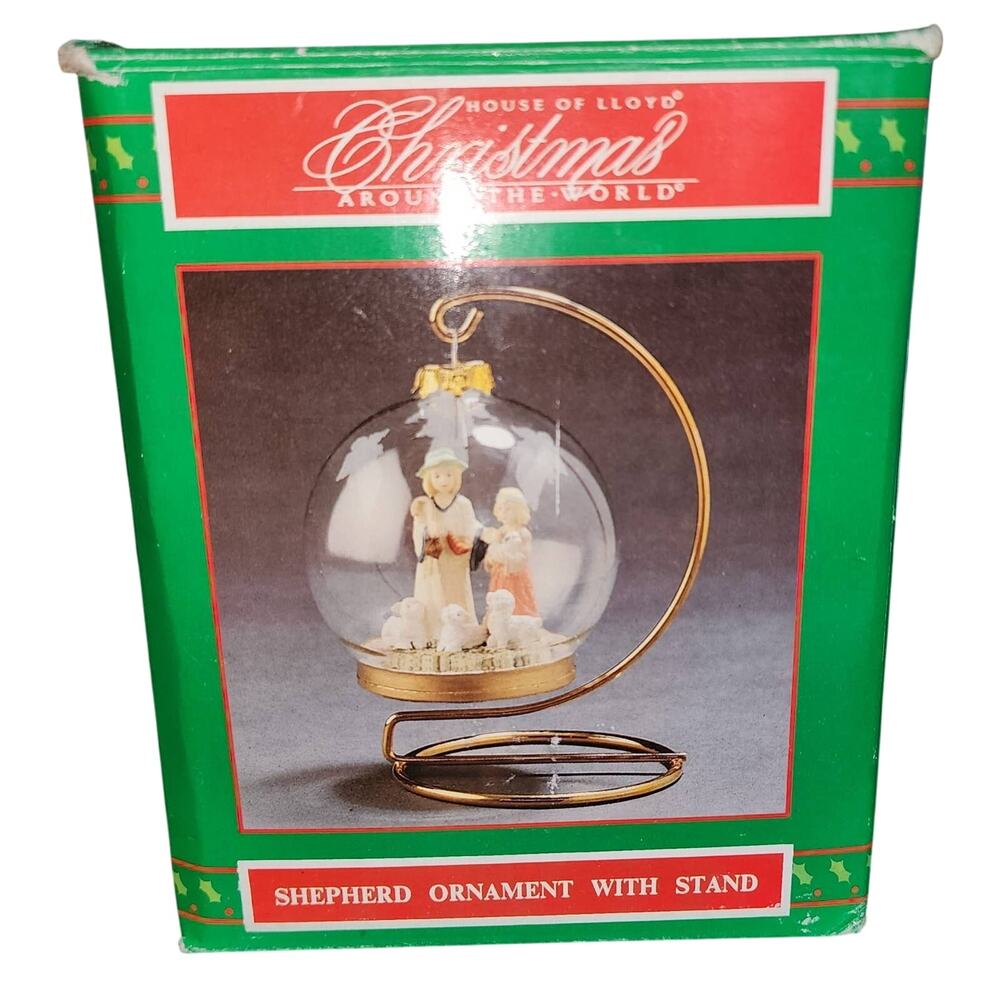 Vintage House of Lloyd Christmas around the world 1995 shepherd Ornament Stand